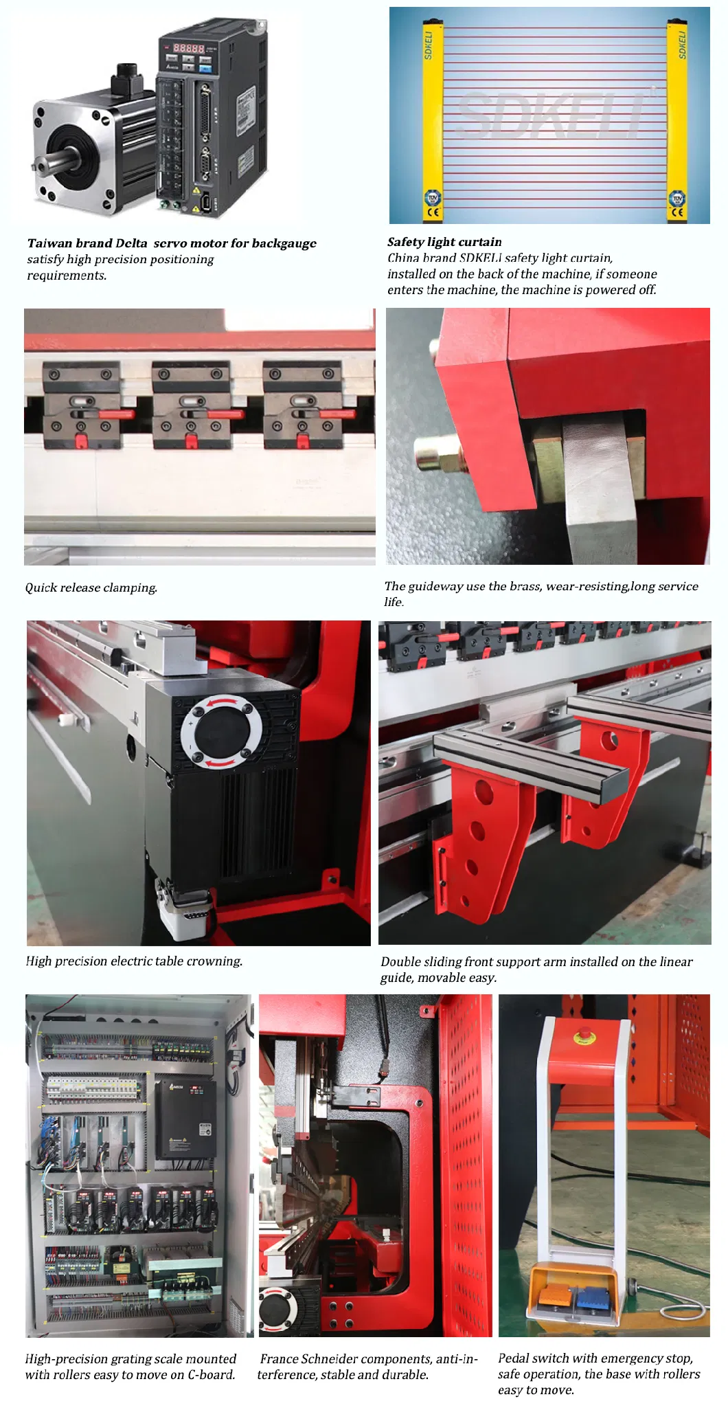 Steel Sheet Plate Metal Electric Bending Press Brake